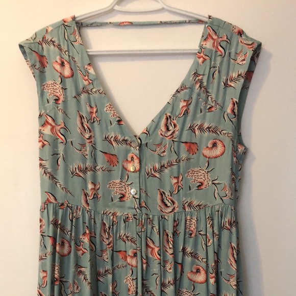 Gorgeous mint and salmon forever 21 dress - Picture 2 of 5